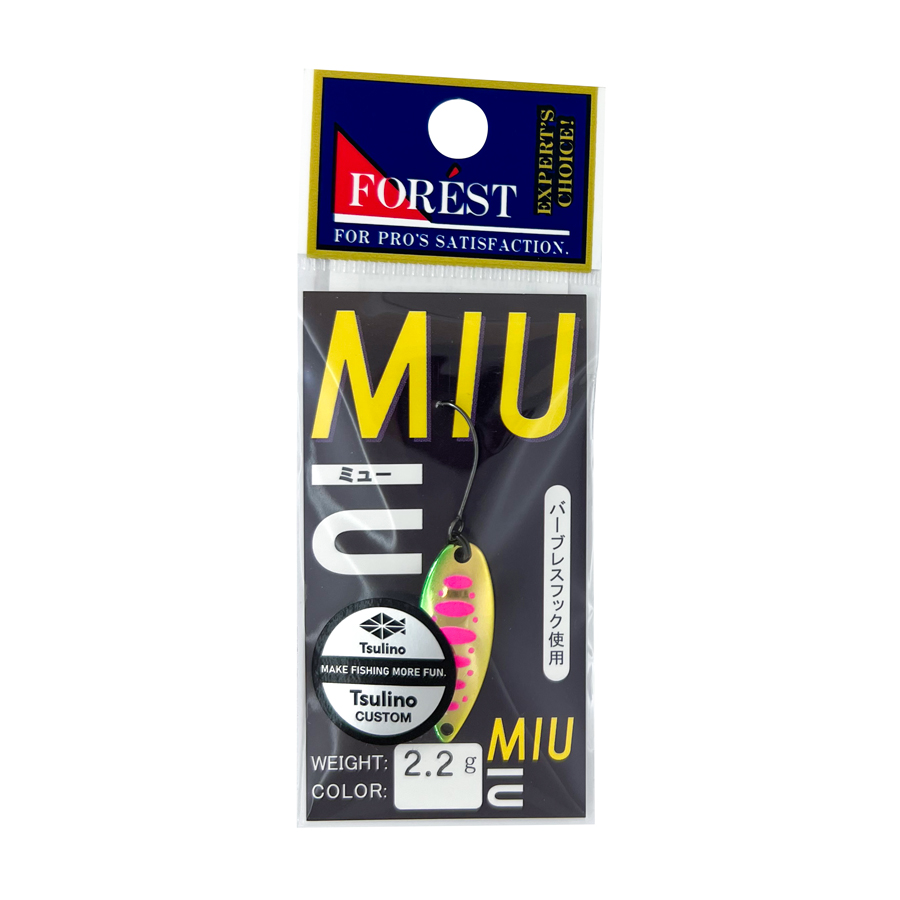 FOREST MIU 2.2g/2.8gTsulinoオリジナルカラー, ルアー・ルアー用品 