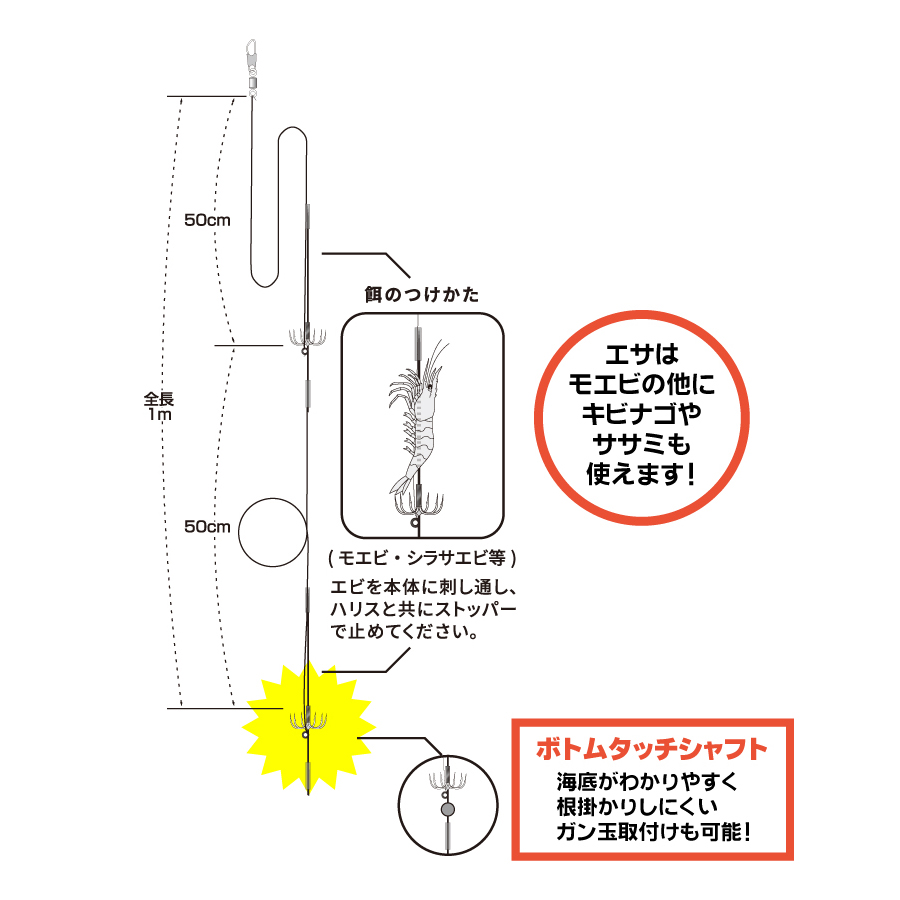 ヒイカ連結仕掛, 仕掛け・仕掛け用品 磯・投・堤防仕掛け